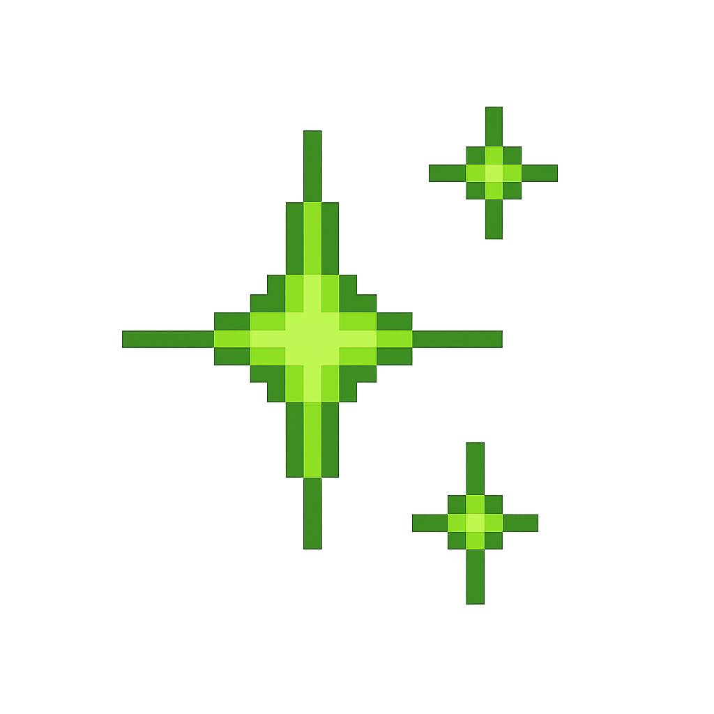 Green Sparkle Cluster