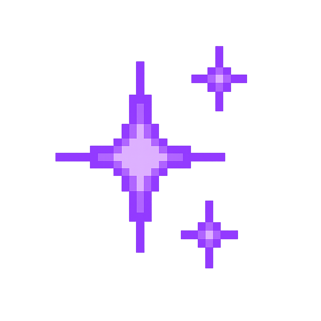 Purple Sparkle Cluster